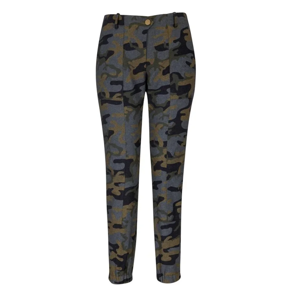 Veronica Beard 'Field Cargo'Camouflage Pants‎  Woll Blend size 6 $395